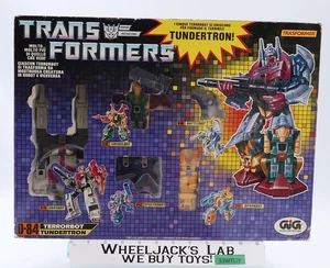 D-84 Thundertron Abominus Terrorcons Transformers 1987 GiG Action Figur Set MIB - Bild 1 von 5