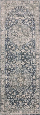 Alfombras Loloi II Teagan 2'-8" x 10'-6" con mezclilla y niebla TEAGTEA-01DEMI28A6 Foto 1 de 4