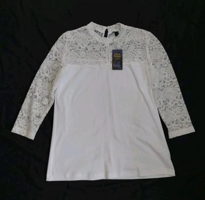 Neue Trachtenbluse von Stoiber in Größe XL, Weiss mit Spitze - Bild 1 von 4