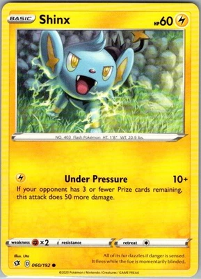 Shinx 060/192 - SWSH02: Rebel Clash Normal Common - Image 1 of 2