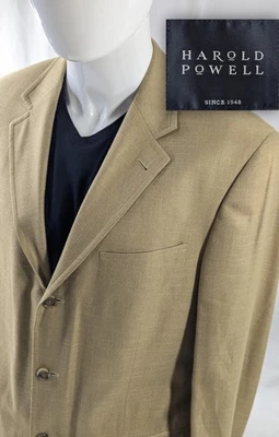 Blazer Harold Powell Abrigo Deportivo Bambú Crosshatch Slub Unstruct Chaqueta 40R 42"  Foto 1 de 4