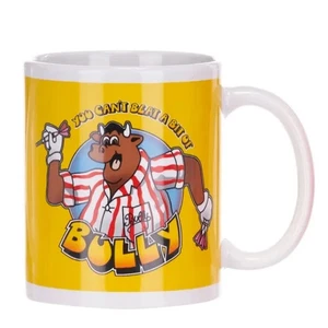 OFFICIAL BULLSEYE DARTS TV GAME SHOW BULLY COFFEE MUG BRAND NEW! #1 - Picture 1 of 2