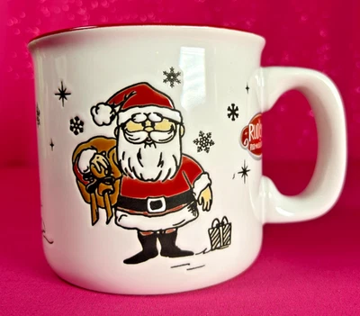 One Zrike Rudolph the Red-Nosed Reindeer Santa Claus Christmas Mug 4" New w/Tag - Image 1 of 4