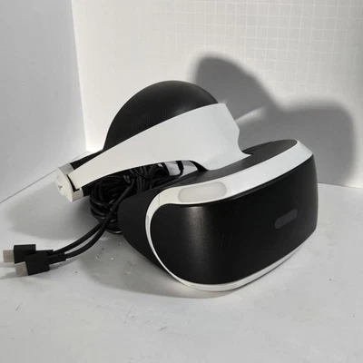 Sony PlayStation VR 1 CUH-ZVR2 Virtual Reality Headset Set ONLY for PS4 - Image 1 of 4