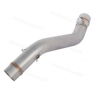 Delete Catalyst Exhaust Tips Middle Link Pipe For Kawasaki Ninja ZX6R 2024-2025 - Picture 1 of 6