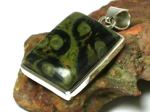 Star Galaxy JASPER Sterling Silver 925 Gemstone PENDANT - Gift Boxed! - Imagen 1 de 5