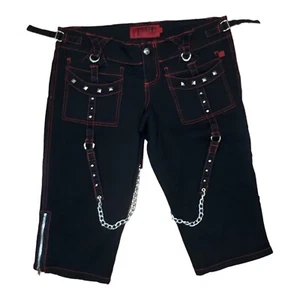 Vintage Tripp NYC Women’s Shorts Size 11 Black Goth Punk - Picture 1 of 6