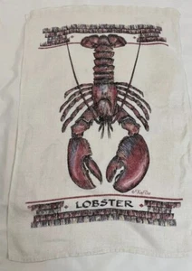 Vintage Linen Tea Towel by Kay Dee Designs Lobster - Picture 1 of 11