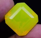 44.20 Ct Natürlich Neongelb Opal Zertifiziert Makellos Nicht Erhitzt Oktagon