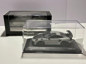 1/43 Porsche 911 (991.2) GT2 RS 2018 Chalk Grey Minichamps 410067237 - 1/400 - Imagen 1 de 7