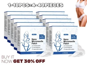 1-10X Nano-Microneedle Patch - 7 Days Results - Weight Burnning - 4pcs/pack - Foto 1 di 23