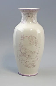 9959590 Vase Paradise Bird Purple Ens H29cm - Picture 1 of 3