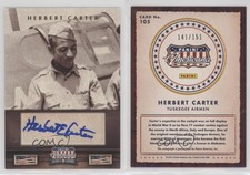 2012 Panini Americana Heroes & Legends Elite Signatures /151 Herbert Carter Auto