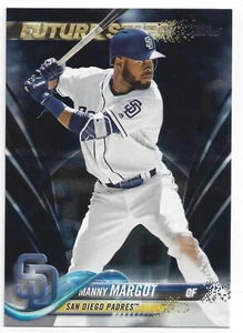 2018 Topps Serie 2 #430 Manny Margot Black Parallel #'d 58/67 ~ Padres - Imagen 1 de 2