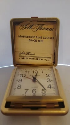 Seth Thomas Vintage Travel Watch and Alarm w/ Original Instructions - Image 1 of 3