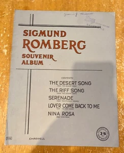 Vintage sheet music SIGMUND ROMBERG SOUVENIR ALBUM inc. Nina Rosa - Bild 1 von 1