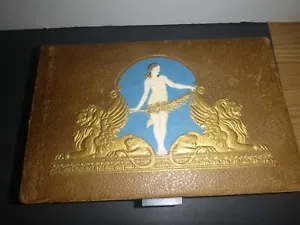 Vintage 1930's Neoclassical Jewerly Box Winged Lions & Goddess - Picture 1 of 7