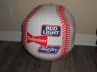 Budweiser Bud Light Bud Dry Baseball Inflatable 16" Round NOS