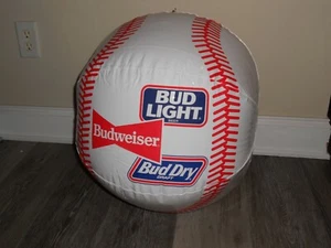 Budweiser Bud Light Bud Dry Baseball Inflatable 16" Round NOS - Picture 1 of 5