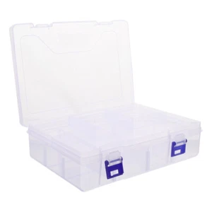 Multi-grid Transparent Beads Rhinestones Storage Box Plastic Storage Holder - Picture 1 of 12