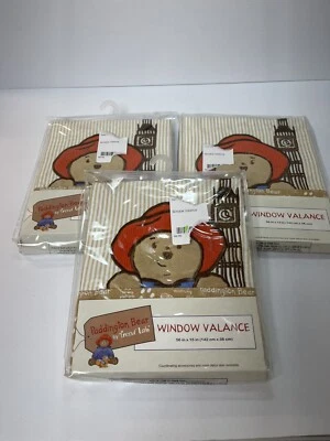 Cenefa de ventana Paddington Bear de Trend Lab 56" x 15" NUEVA EN PAQUETE (3) guardería Foto 1 de 4