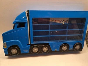 NASCAR Stock Car Collector's Wall Mount Showcase Semi Hauler Shaped Holds 20 - Picture 1 of 5