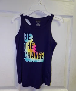 Girls Tek Gear Sleeveless Tank Shirt Size Large L 10-12 Purple   - HL08 - Picture 1 of 1