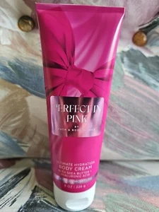 Bath & Body Works Perfect in Pink Ultimate Hydration Body Cream 8 oz New - Picture 1 of 3