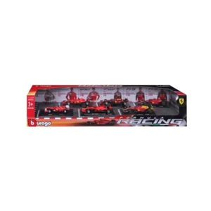 6 X Ferrari Diecast Racing Car Alonso, Raikkonen, Vettel And Charles Leclerc - Picture 1 of 2
