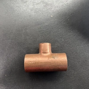 3/4" x 3/4 x 1/2 Copper Reducing Tee 10 Pack - Picture 1 of 2