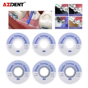 Dental Orthodontic Power Thread Elastic Power Thread Clear Gray 020/025/030 Size - Picture 1 of 40