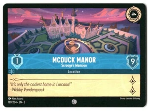 2023 Disney Lorcana Trading Card Into The Inklands Location McDuck Manor #169 - Picture 1 of 2