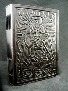 Diario de cuero hecho a mano Pagan Wicca BAPHOMET - Ídolo de los Templarios - A5 - Imagen 1 de 6
