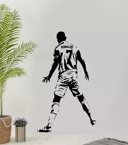Ronaldo Celebration Wall Sticker | Ronaldo GOAT Football Star Wall Decal R105 - Picture 1 of 10
