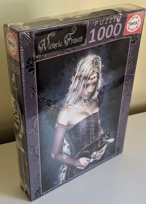 EDUCA Victoria Frances Puzzle 1000 peças #19027 ANJO DA MORTE Gato NOVO LACRADO - Imagem 1 de 4