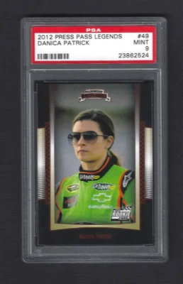 2012 Press Pass Legends Danica Patrick Rookie PSA Mint 9 - Image 1 of 2