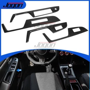 Cubierta de panel elevador de ventana de fibra de carbono real para Subaru WRX STI VA 2018 - 2024 - Imagen 1 de 13