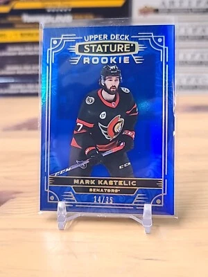 Mark Kastelic 2022-23 Upper Deck Stature Rookie Blue /35 #134 Senators - Image 1 of 2