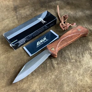 Vintage Eka Swede 60 Wood Stainless Steel Pocket Knife - Picture 1 of 24