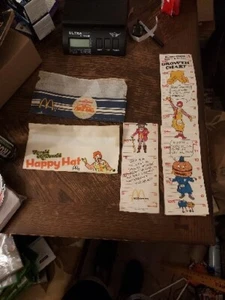 1970's, McDonald's, "Un-Used" Employee/Happy Hat & 2 1978 Growth Charts. - Picture 1 of 5