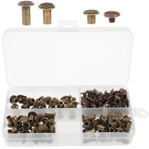 Rapid Rivet Studs Da Viaggio Fai Da Te Rivetti Artigianato Borsa Rivetti - Foto 1 di 12