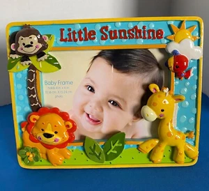 2009 Fisher Price Precious Planet Baby Picture Frame Holds 4x6 Photo - Picture 1 of 5