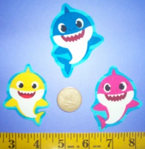 New! Baby Shark Iron-ons Fabric Appliques Iron-ons - Picture 1 of 1