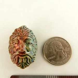 Raku Greenman Perlenanhänger zur Schmuckherstellung, keltisch - Bild 1 von 5