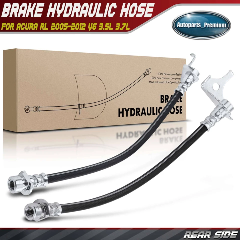 Manguera hidráulica de freno trasero izquierdo y derecho nueva para Acura RL 2005 2006 2007 2008-2012 Foto 1 de 4