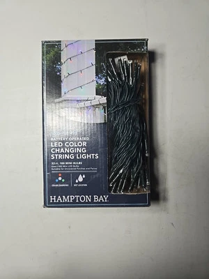HAMPTON BAY LED Color Changing String Lights Mini Bulbs Battery Operated 33 Feet - Image 1 of 2
