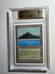 MTG Unlimited Tropical Island Gorgeous BGS 9.5 (9.5 centering, corners,  edges) - Picture 1 of 4