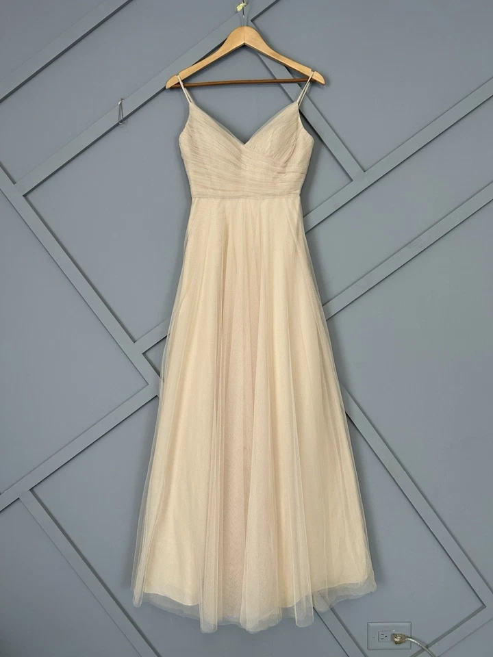 Vestido de Tul Colección Jenny Yoo Desnudo Beige Talla 2 Formal Dama de honor Foto 1 de 4