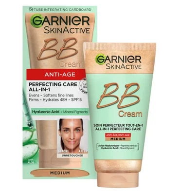 Garnier Anti-Age BB Cream SPF15 Medium Shade 50ml - Image 1 of 4