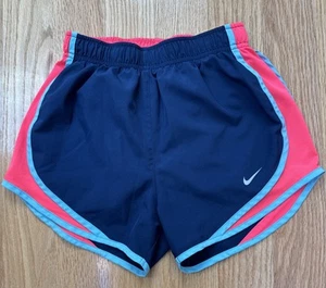 NIKE DRI-FIT RUN Girls Size XS NavyblueComfort Stretch Pull On Elastic Waist Tie - Picture 1 of 9